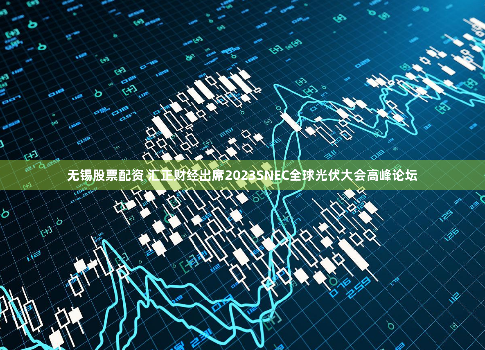 无锡股票配资 汇正财经出席2023SNEC全球光伏大会高峰论坛